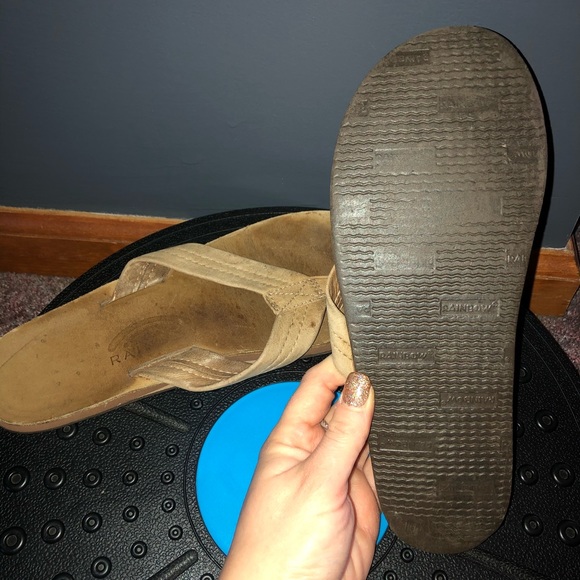 ❌SOLD❌small Leather w/arch support Rainbow Sandals - Picture 5 of 5
